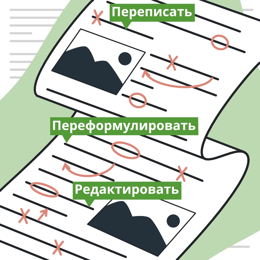 Рерайт текста